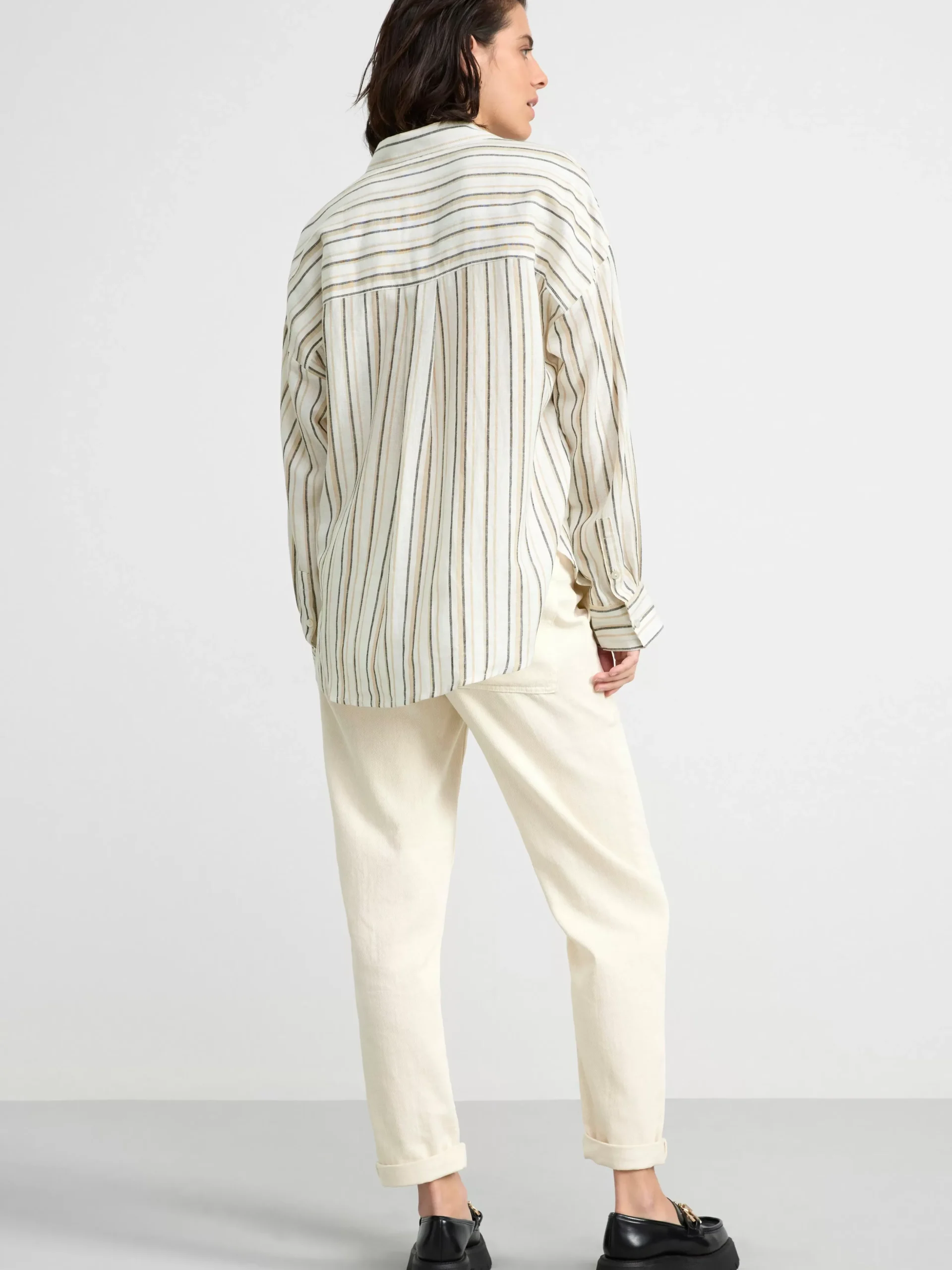 Blusar & Skjortor>Lindex Linneskjorta Light White