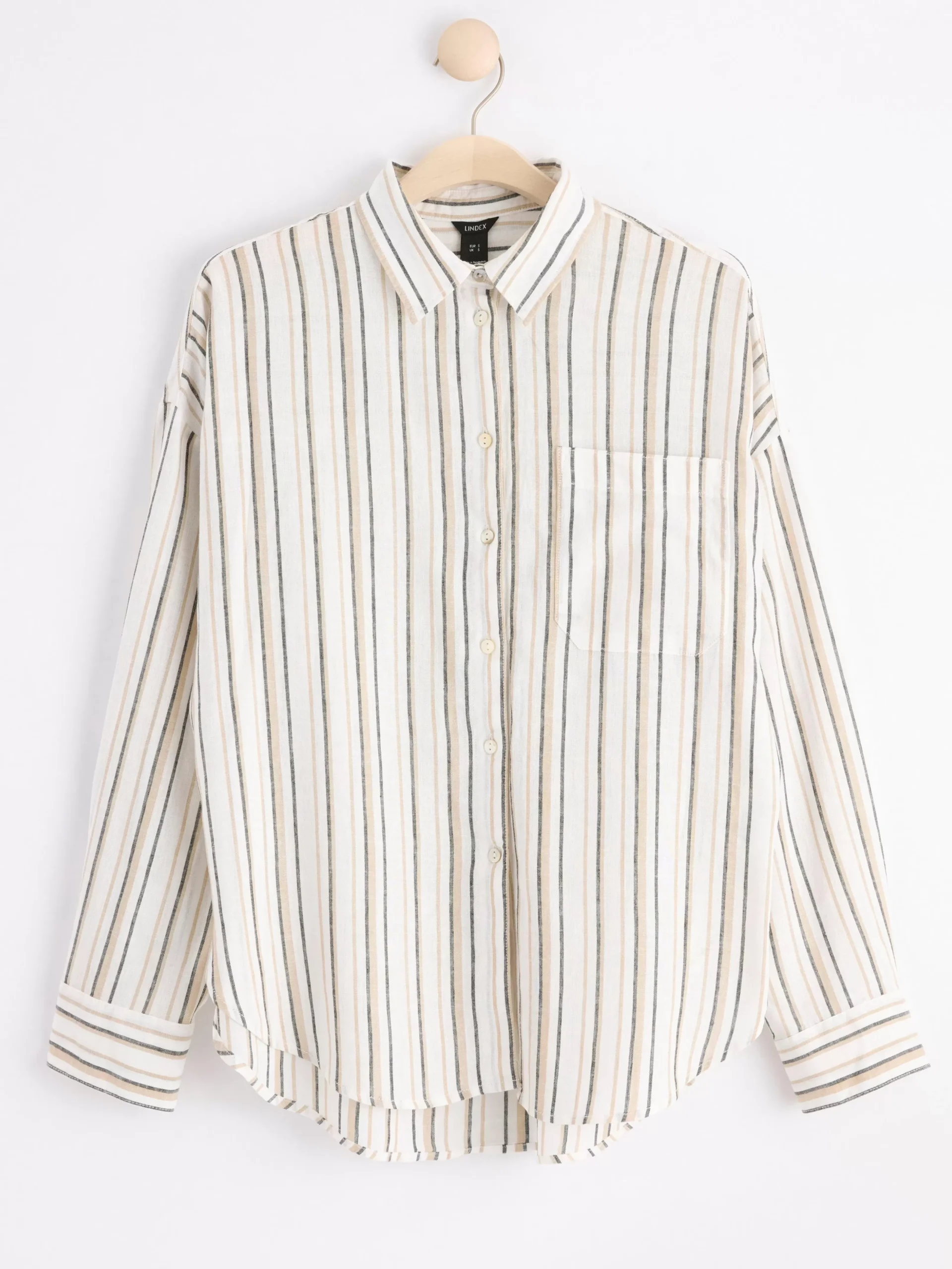 Blusar & Skjortor>Lindex Linneskjorta Light White