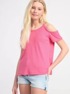 Toppar & T-Shirts>Lindex Lost Sittande Topp Med Bara Axlar Pink