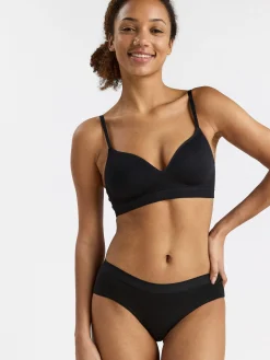 Trosor>Lindex Low Waist Trosa I Bomull Black