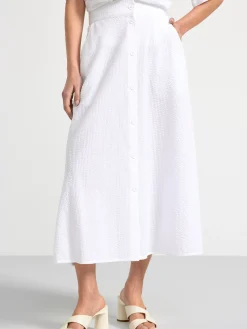 Kjolar>Lindex Midikjol I Backebolja White