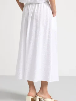 Kjolar>Lindex Midikjol I Backebolja White
