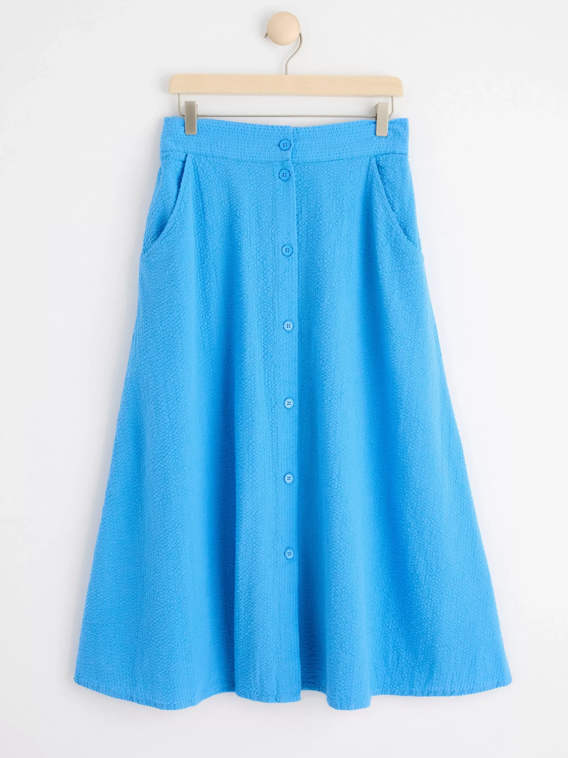 Kjolar>Lindex Midikjol I Backebolja Light Dusty Blue