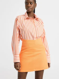Kjolar>Lindex Minikjol I Bomull Light Orange