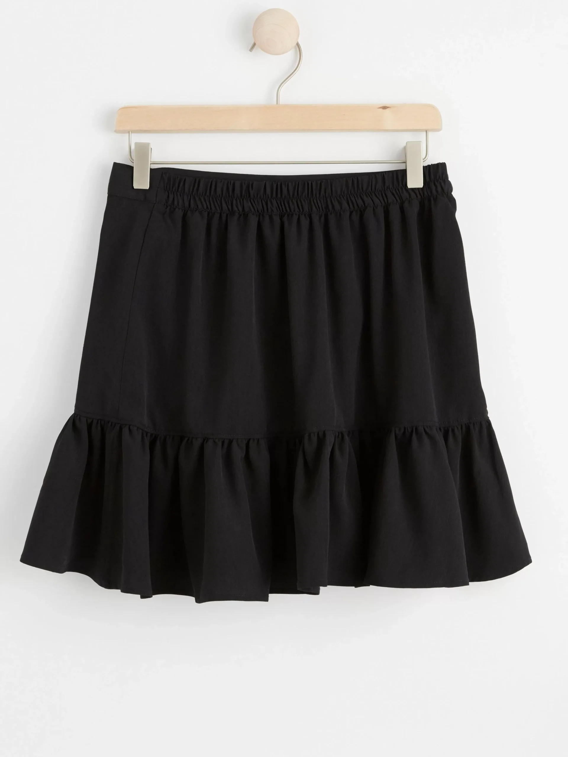 Kjolar>Lindex Minikjol Med Volanger Black
