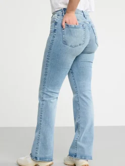 Jeans>Lindex Mira Curve Super Stretch Flared Jeans Light Denim