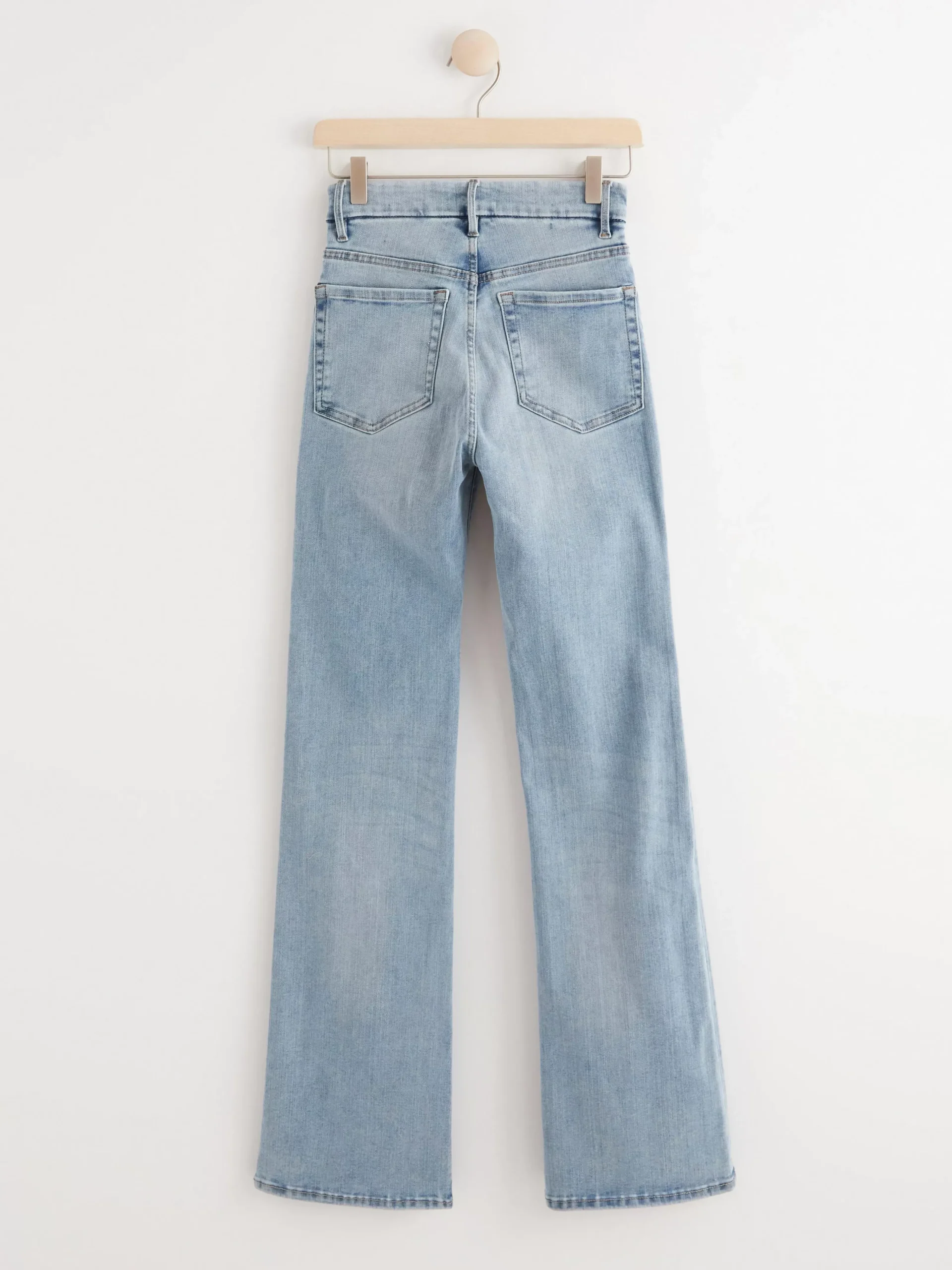 Jeans>Lindex Mira Curve Super Stretch Flared Jeans Light Denim