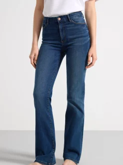 Jeans>Lindex Mira Curve Super Stretch Flared Jeans Denim Blue