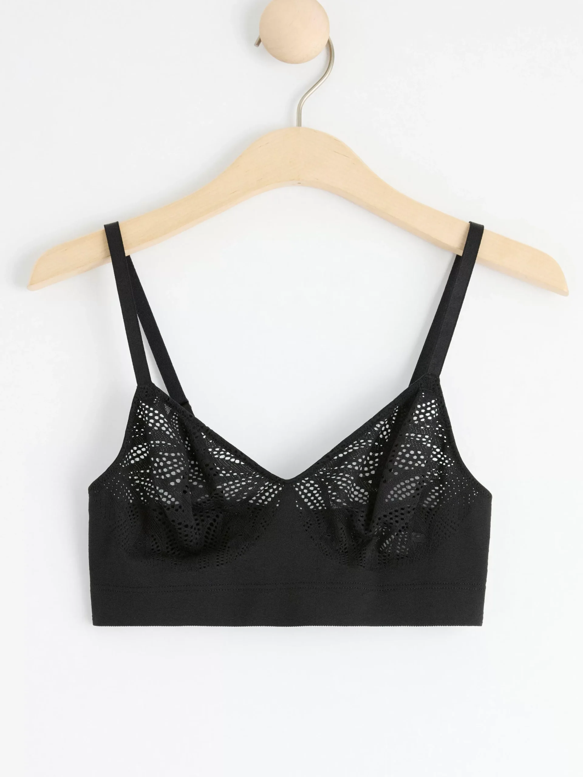 Bh>Lindex Mjuk Inntrix-Spetsbeha Utan Sommar Black