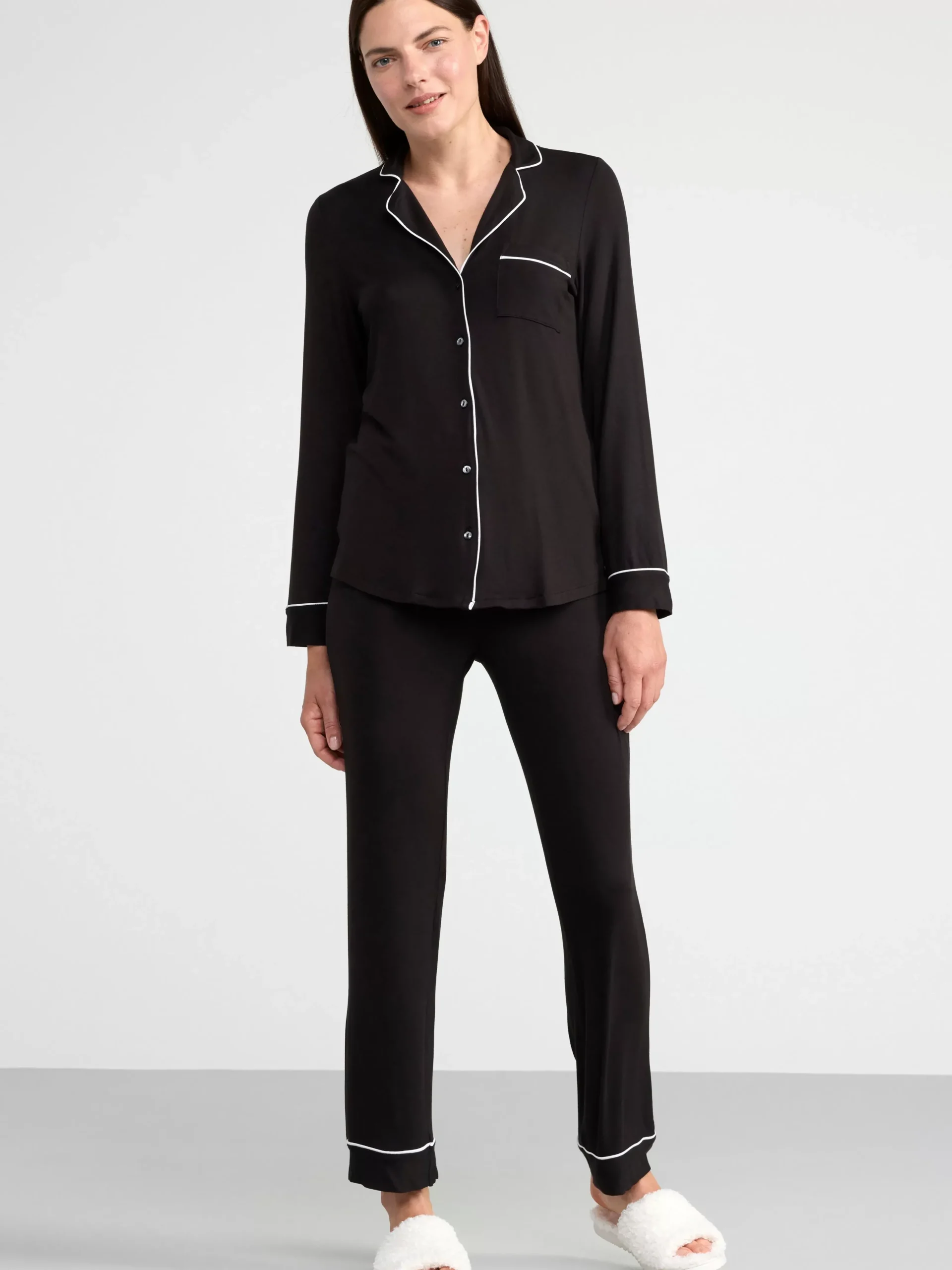Nattplagg>Lindex Mjuk Pyjamasbyxa Black