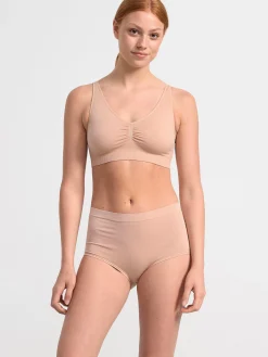 Bh>Lindex Mjuk Seamless Bh Beige