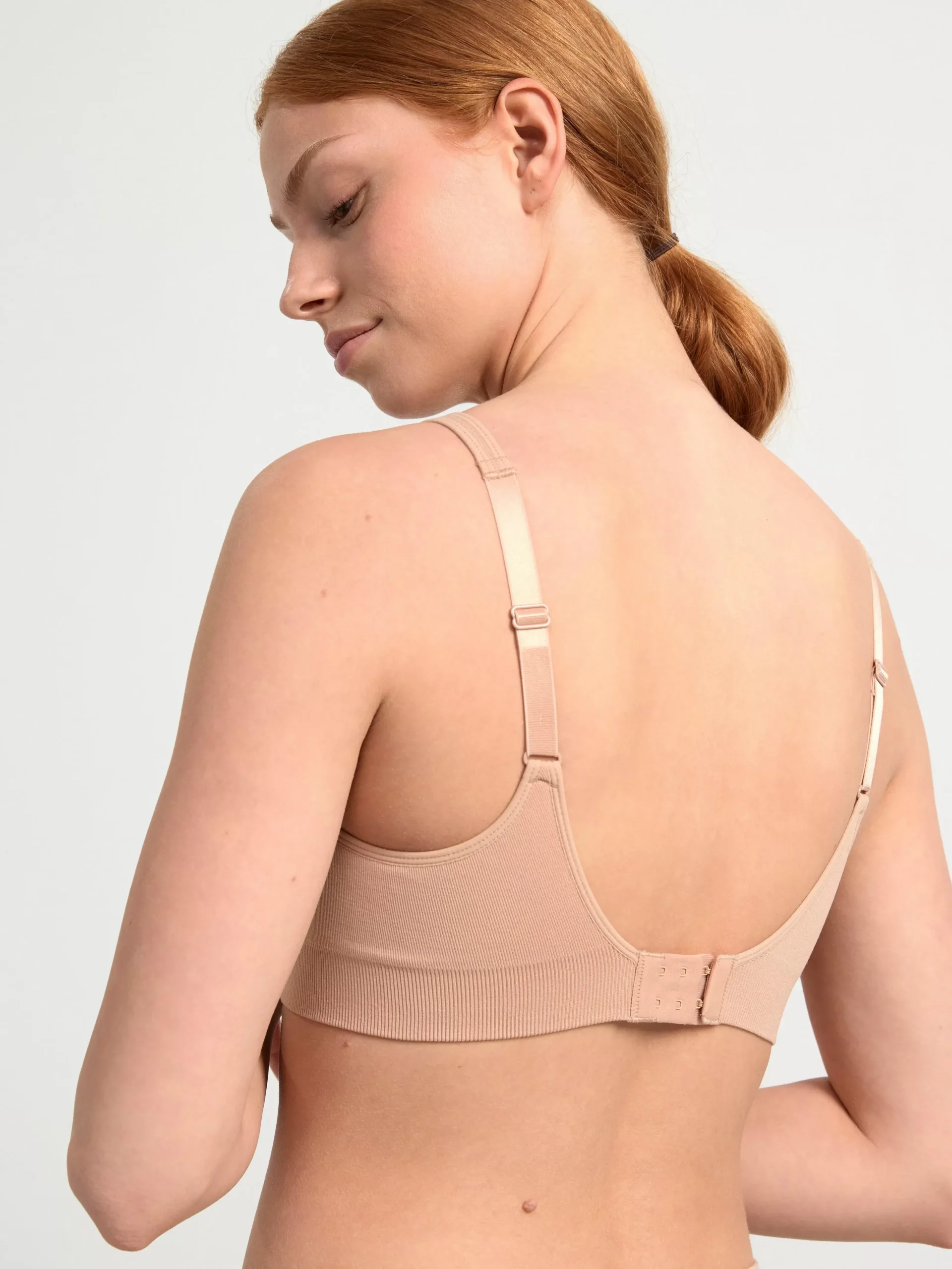Bh>Lindex Mjuk Seamless Bh Beige