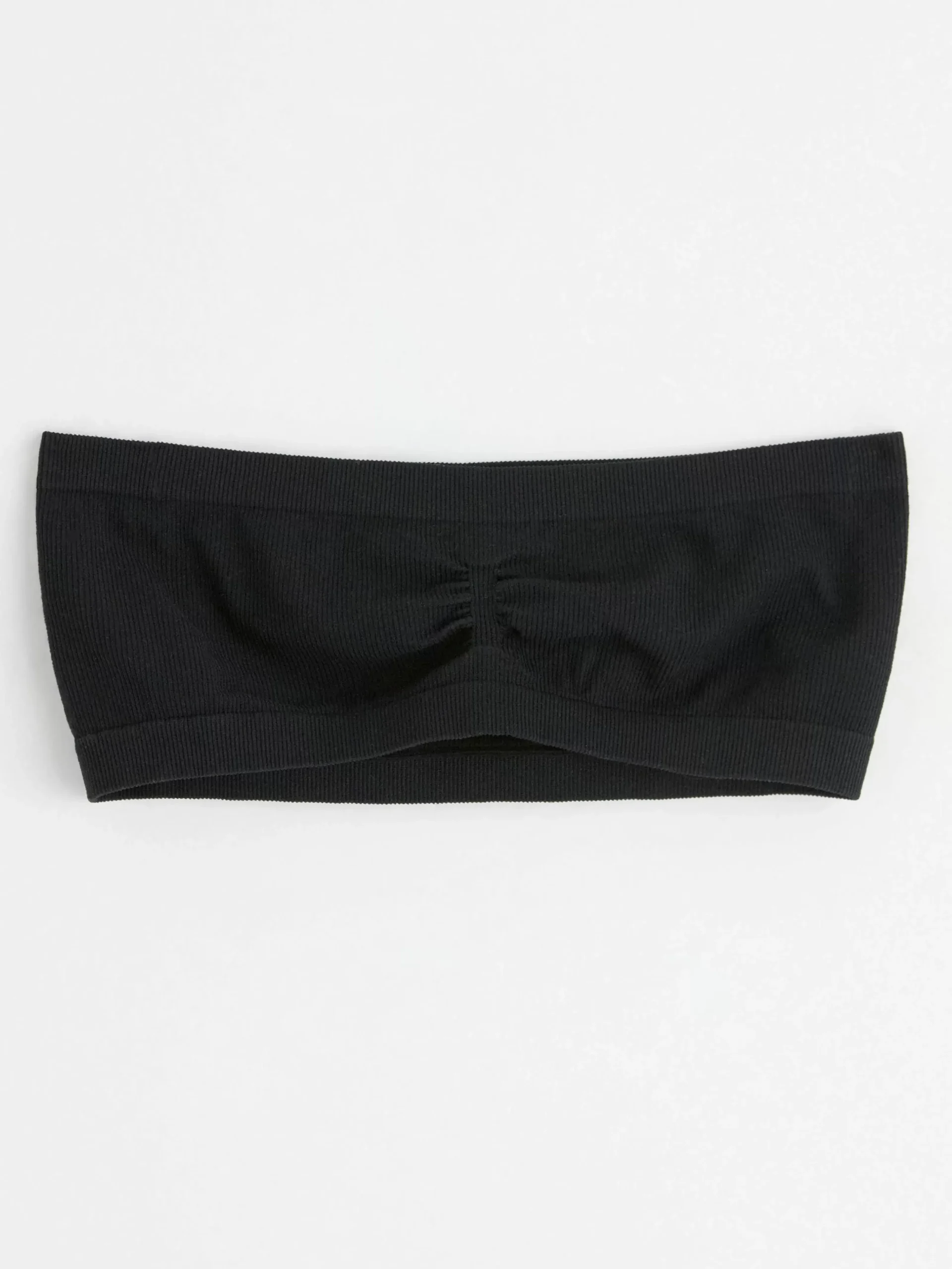 Bh>Lindex Mjuk Seamless Ribbad Bandeau Bh Black