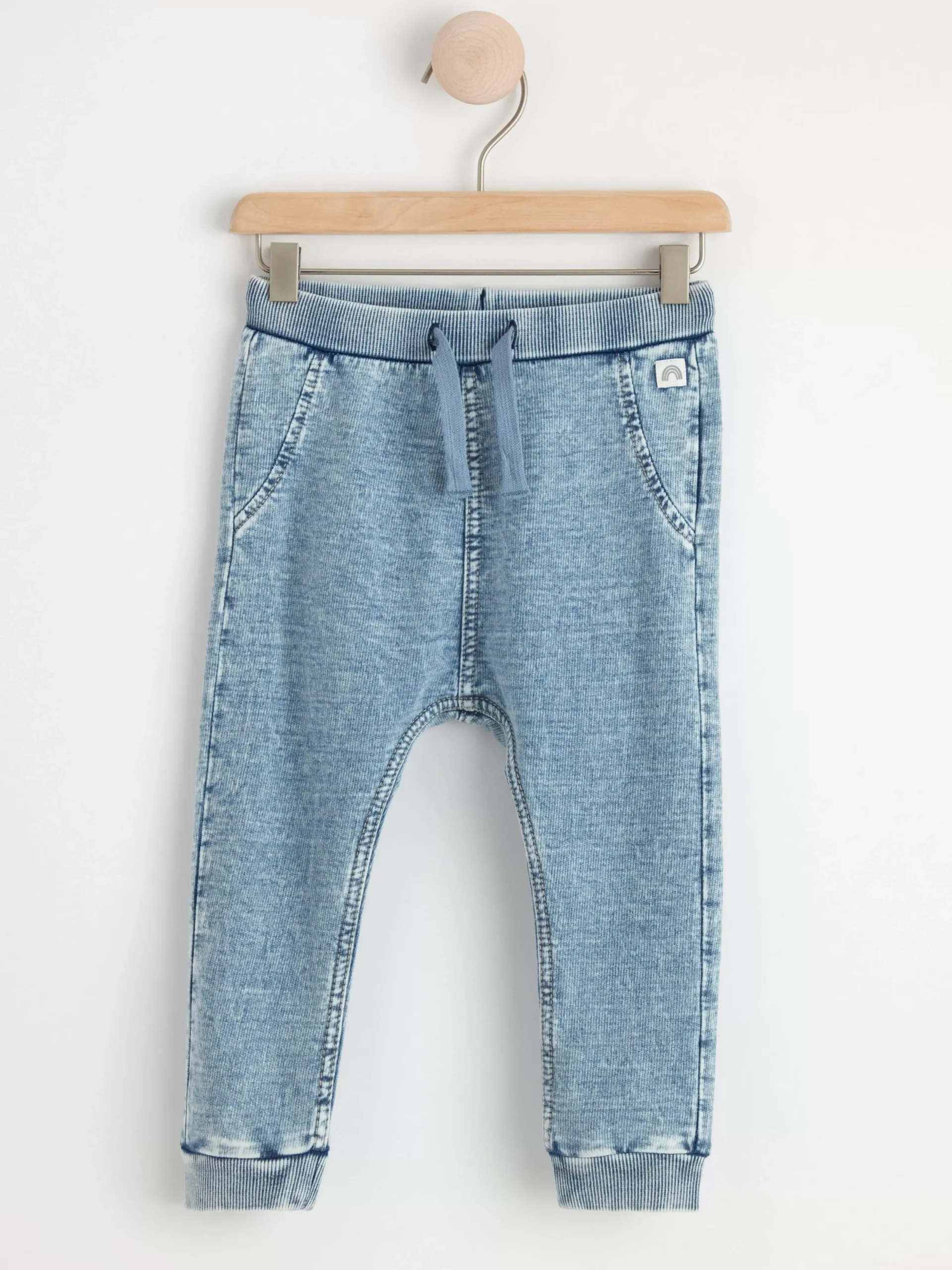 Byxor & Leggings>Lindex Mjukisbyxor I Trikadenim Light Denim