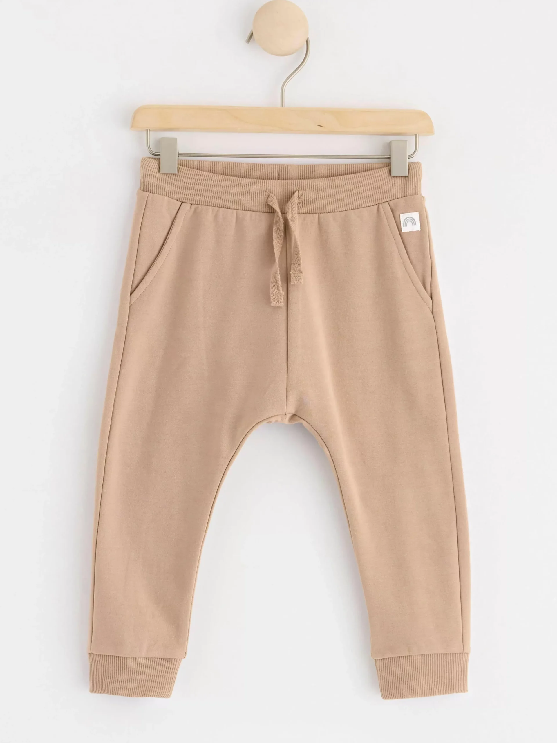 Byxor & Leggings>Lindex Mjukisbyxor Med Borstad Insida Beige