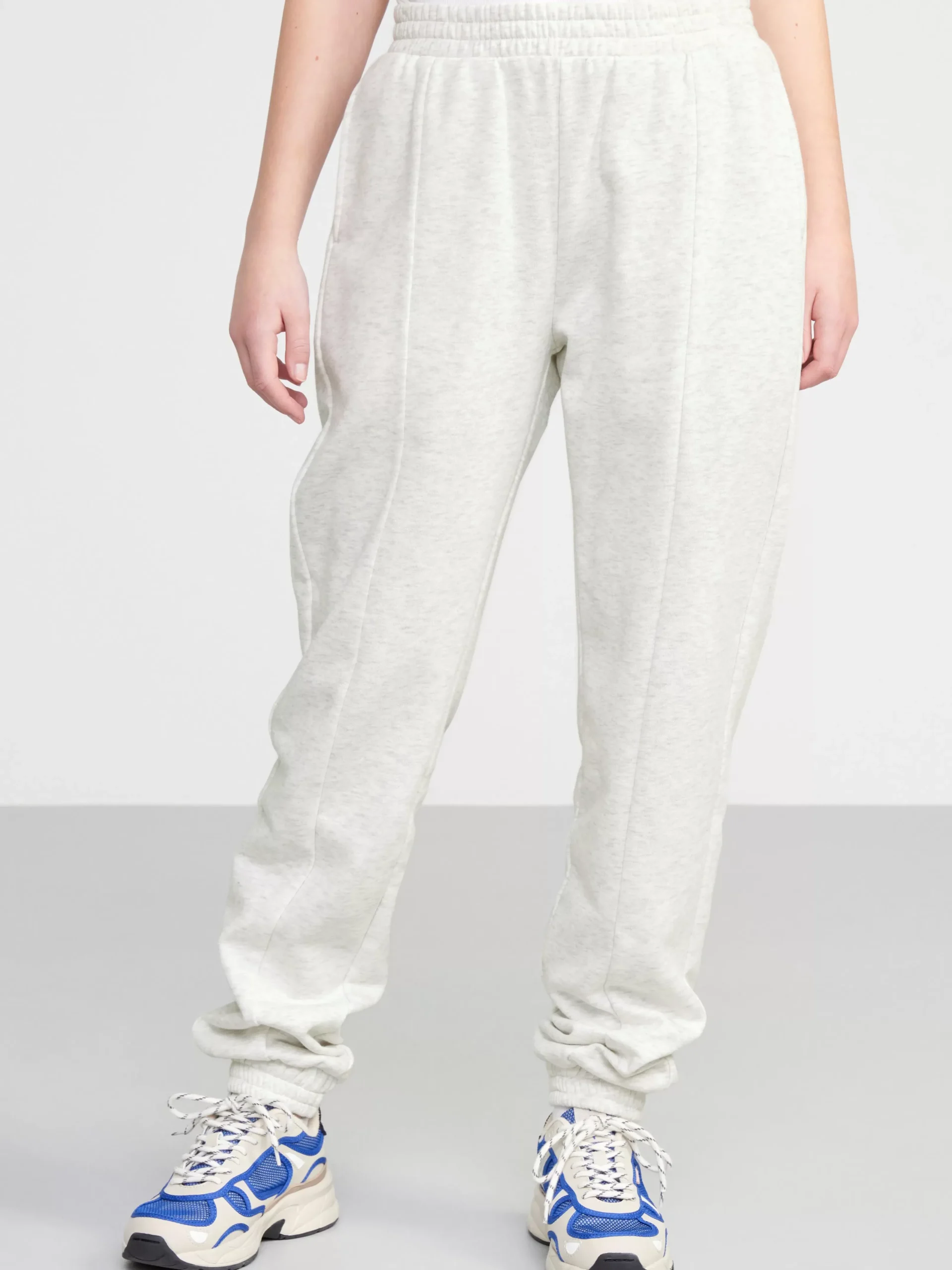 Byxor & Leggings>Lindex Mjukisbyxor Med Borstad Insida Light Grey Melange