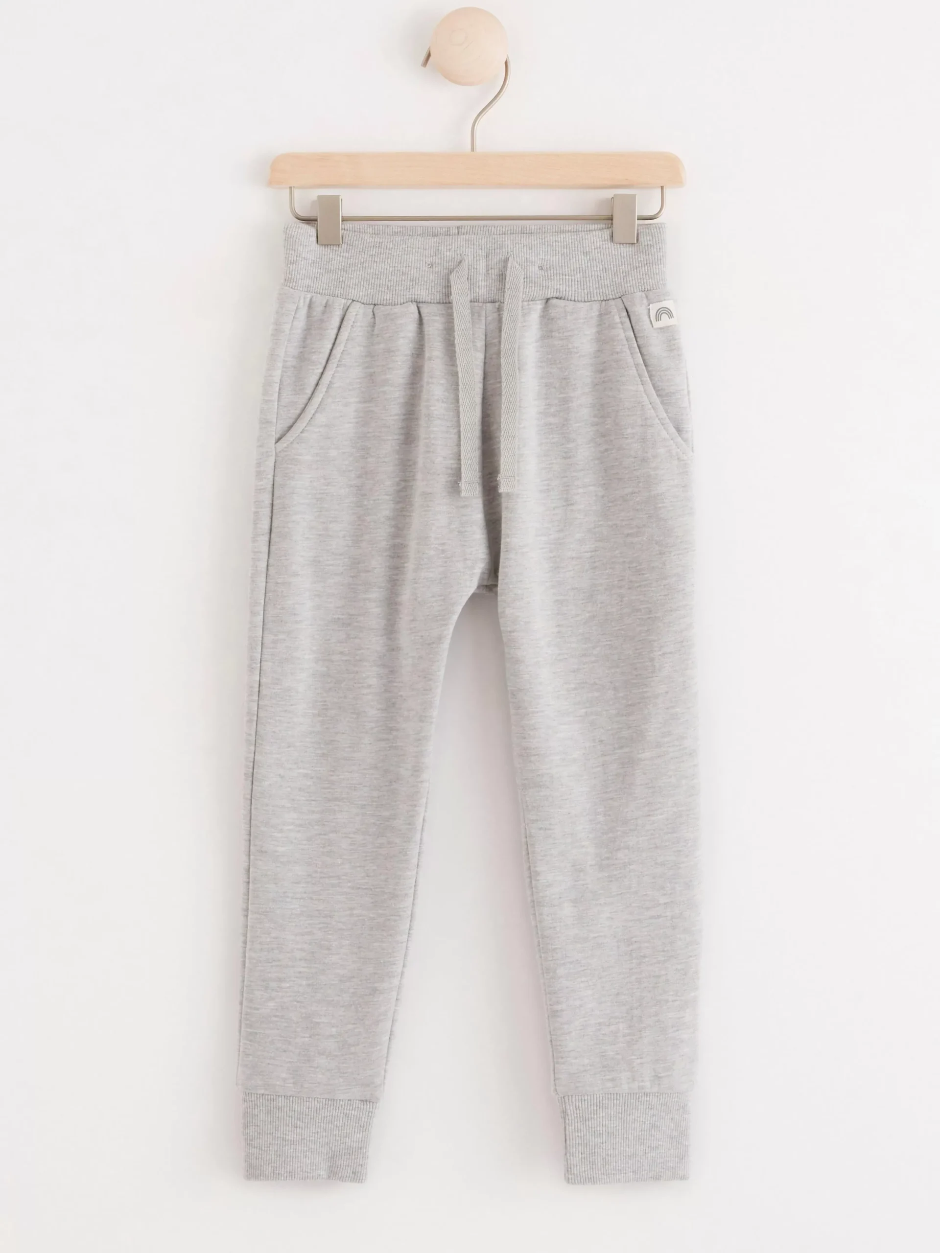 Byxor & Leggings>Lindex Mjukisbyxor Med Borstad Insida Light Grey Melange