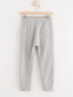 Byxor & Leggings>Lindex Mjukisbyxor Med Borstad Insida Light Grey Melange