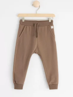 Byxor & Leggings>Lindex Mjukisbyxor Med Borstad Insida Dark Khaki