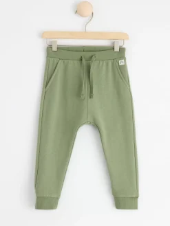 Byxor & Leggings>Lindex Mjukisbyxor Med Borstad Insida Dusty Green