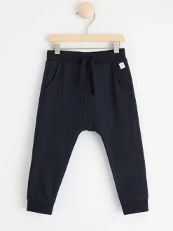 Byxor & Leggings>Lindex Mjukisbyxor Med Borstad Insida Dark Navy