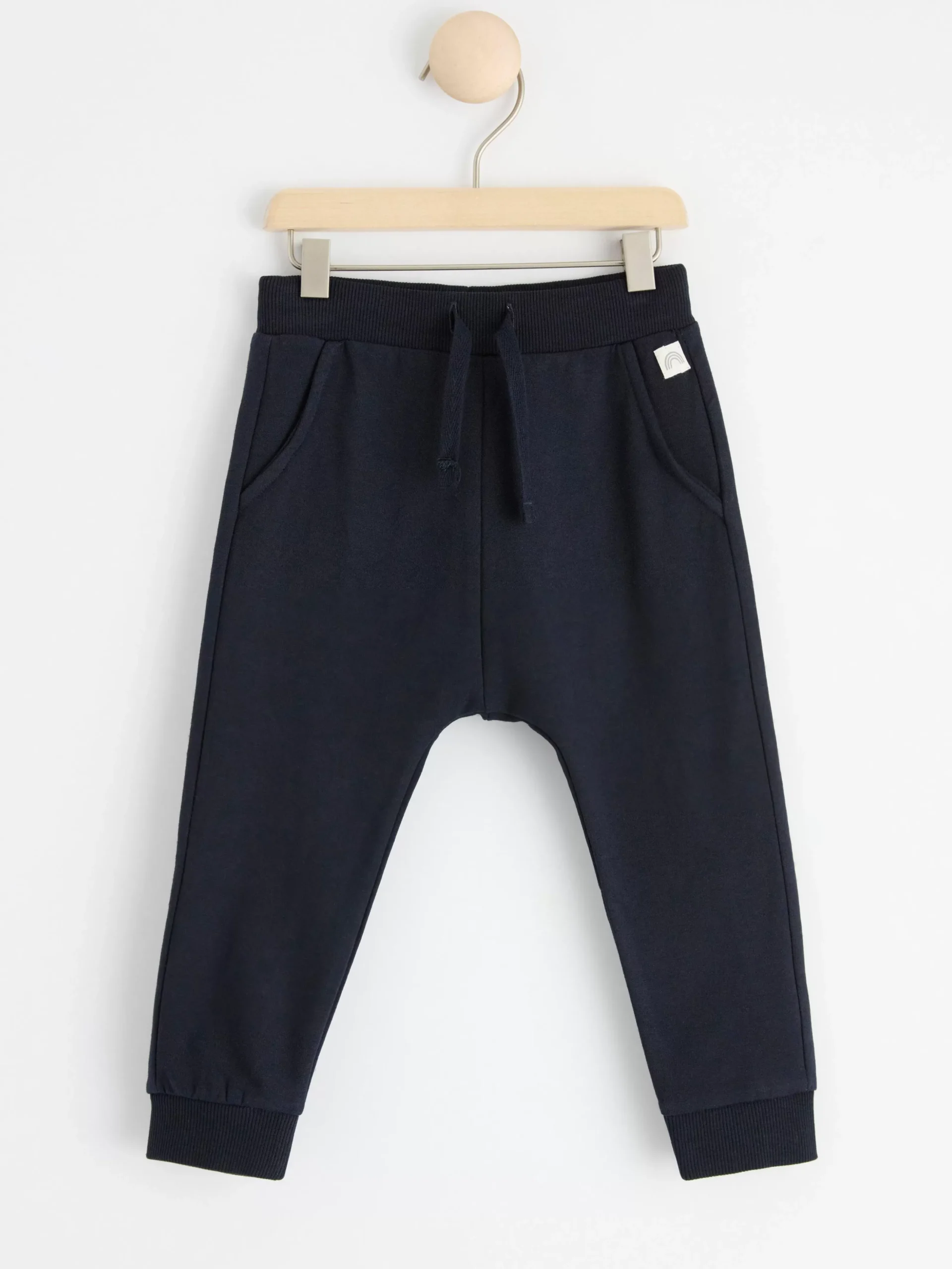 Byxor & Leggings>Lindex Mjukisbyxor Med Borstad Insida Dark Navy
