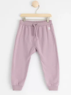 Byxor & Leggings>Lindex Mjukisbyxor Med Borstad Insida Och Applikation Baktill Light Dusty Lilac