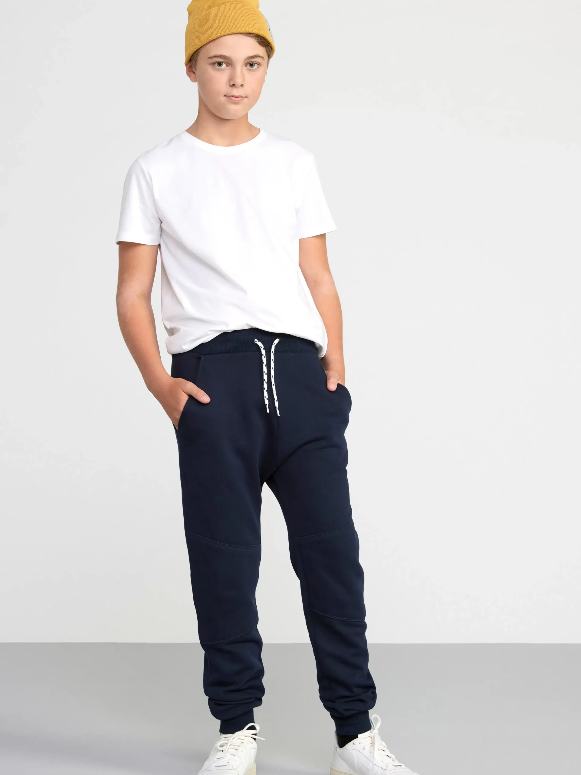 Byxor & Leggings>Lindex Mjukisbyxor Med Borstad Insida Dark Navy
