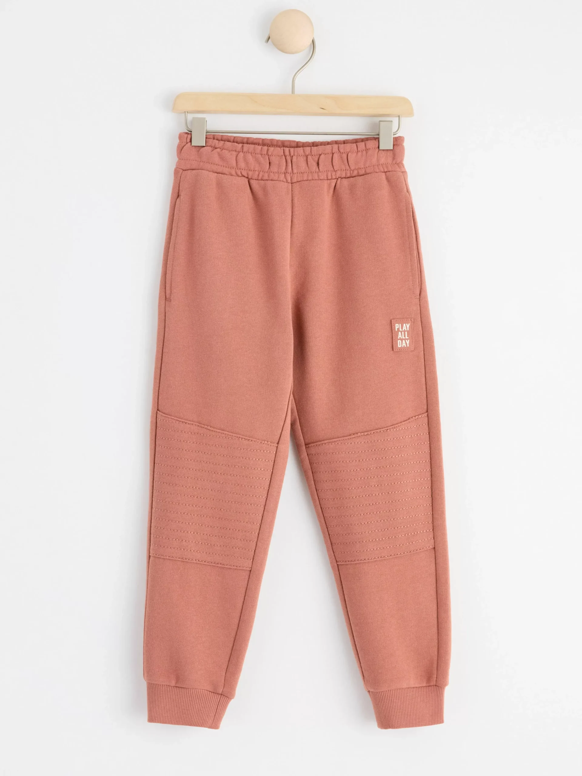 Byxor & Leggings>Lindex Mjukisbyxor Med Forstarkt Kna Dark Dusty Pink