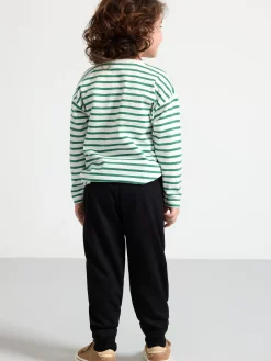 Byxor & Leggings>Lindex Mjukisbyxor Med Forstarkta Knan Black