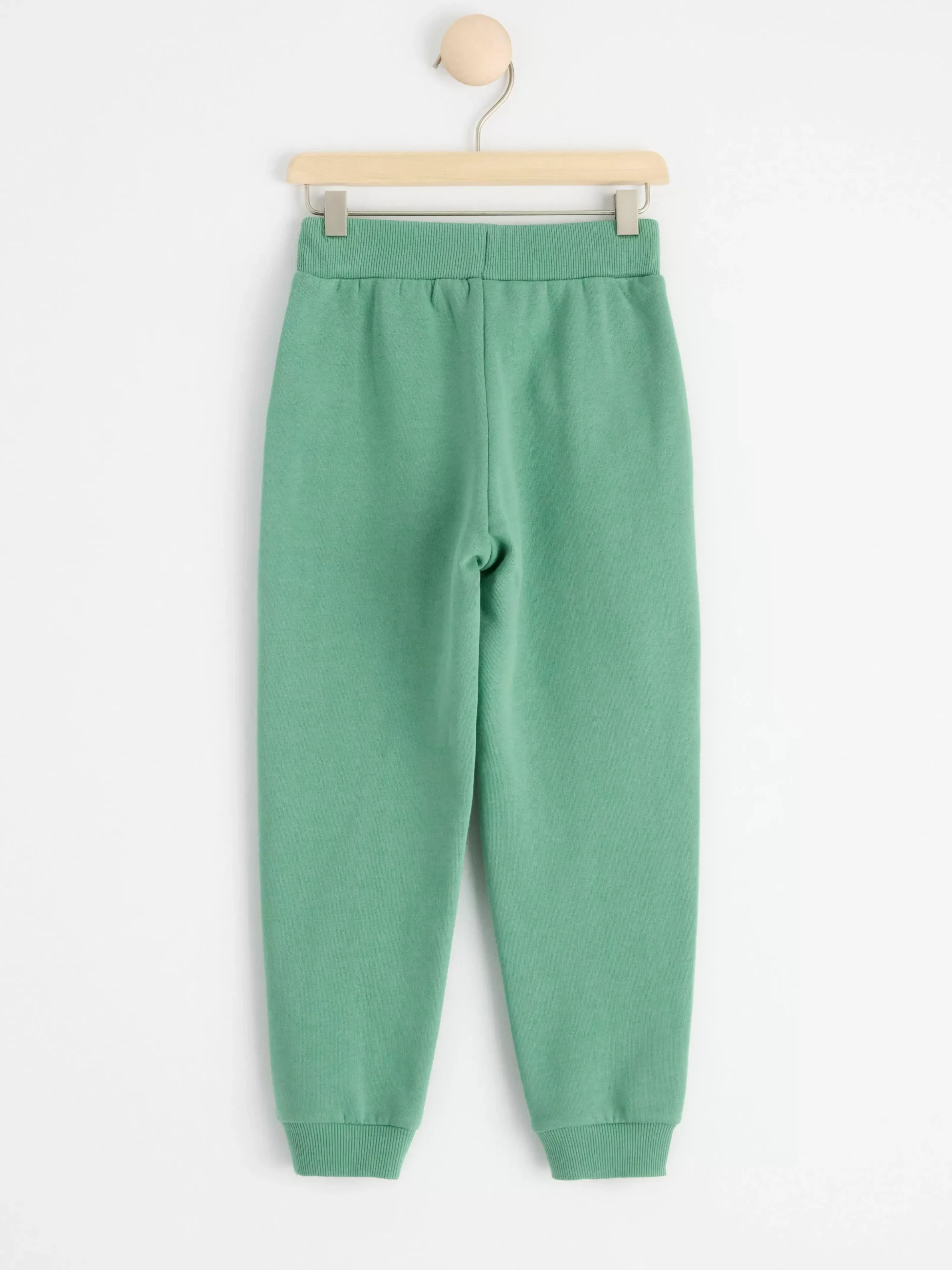 Byxor & Leggings>Lindex Mjukisbyxor Med Lastbilar Och Borstad Insida Dusty Green