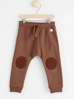 Byxor & Leggings>Lindex Mjukisbyxor Med Runda Knalappar Brown