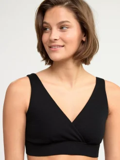 Bh>Lindex Mom Amnings Bh I Merinoull Black