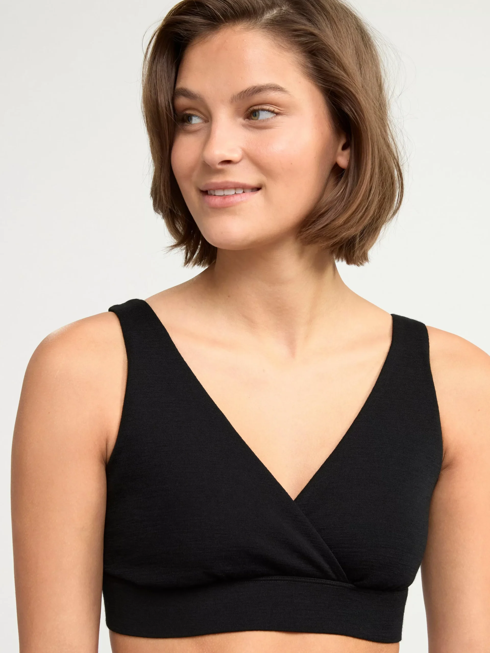 Bh>Lindex Mom Amnings Bh I Merinoull Black