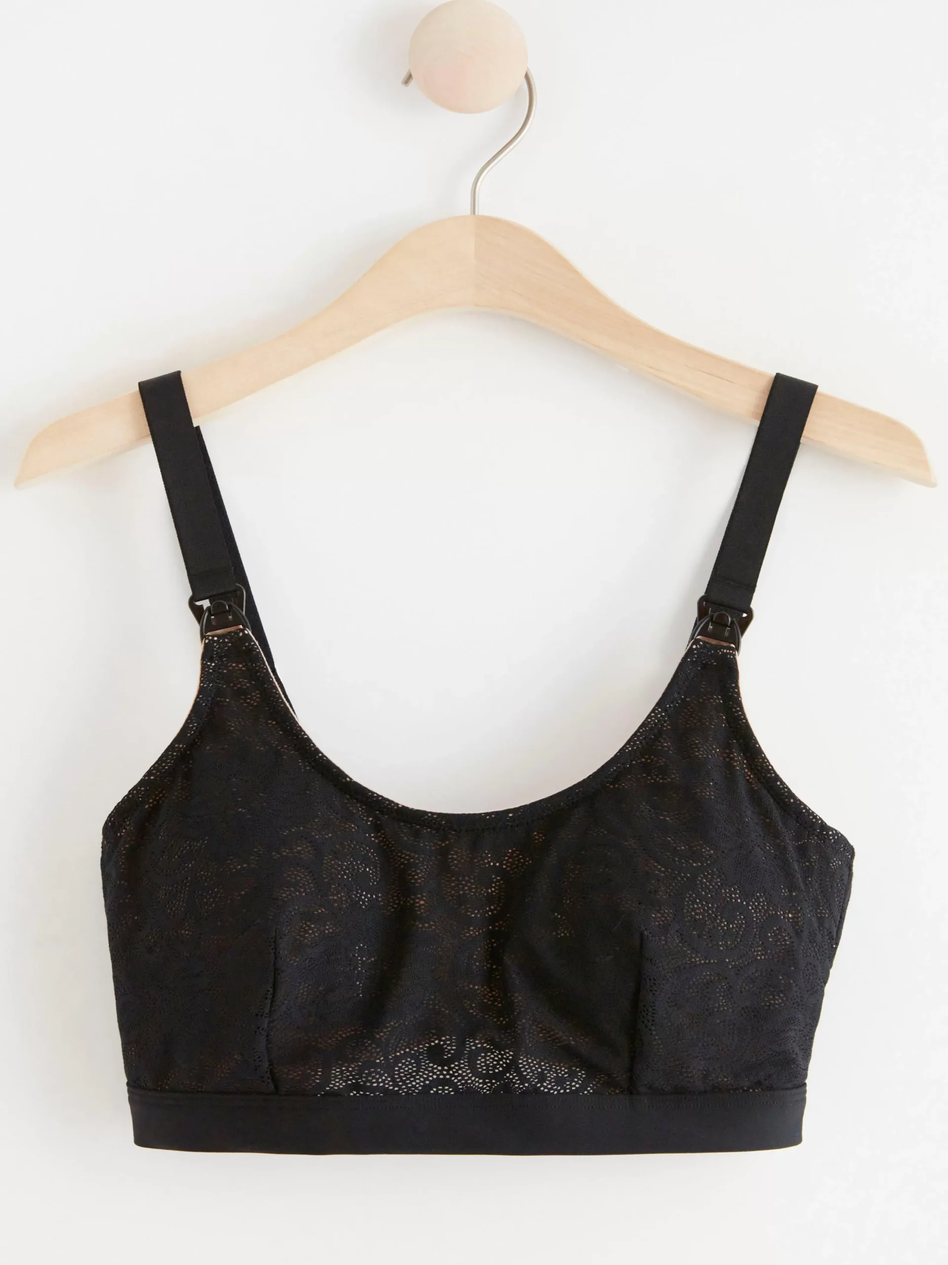Bh>Lindex Mom Amnings Bh Med Spets Black