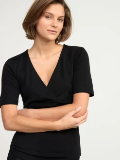 Ullunderställ>Lindex Mom Amningstopp I Merinoull Black