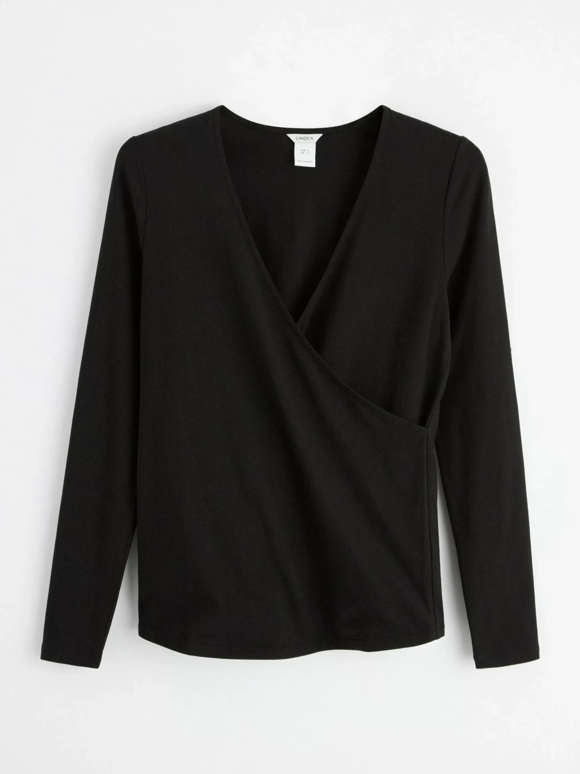 Toppar & T-Shirts>Lindex Mom Amningstopp I Omlottmodell Black