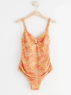 Badkläder>Lindex Mom Blommig Baddrakt Beige