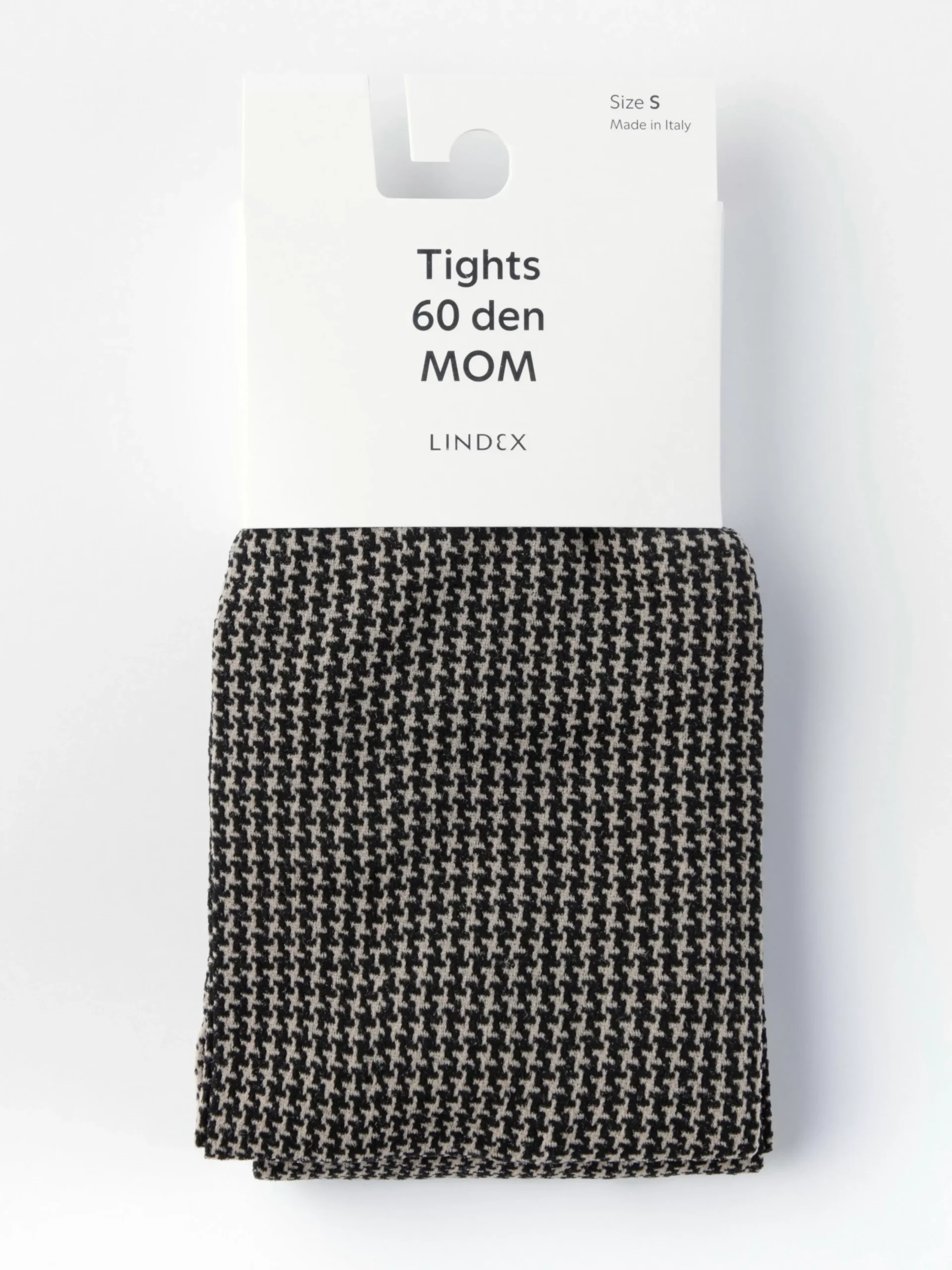 Mammaunderkläder>Lindex Mom Hundtandsmonstrade Matta Strumpbyxor 60 Denier Dusty Beige