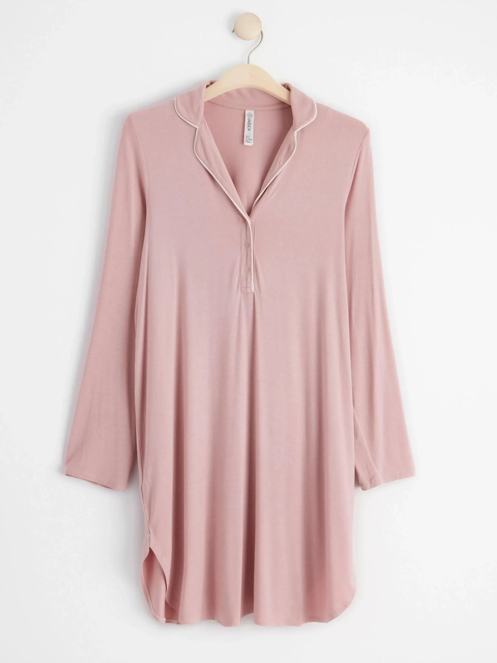 Nattplagg>Lindex Mom Lang Nattskjorta Dusty Pink