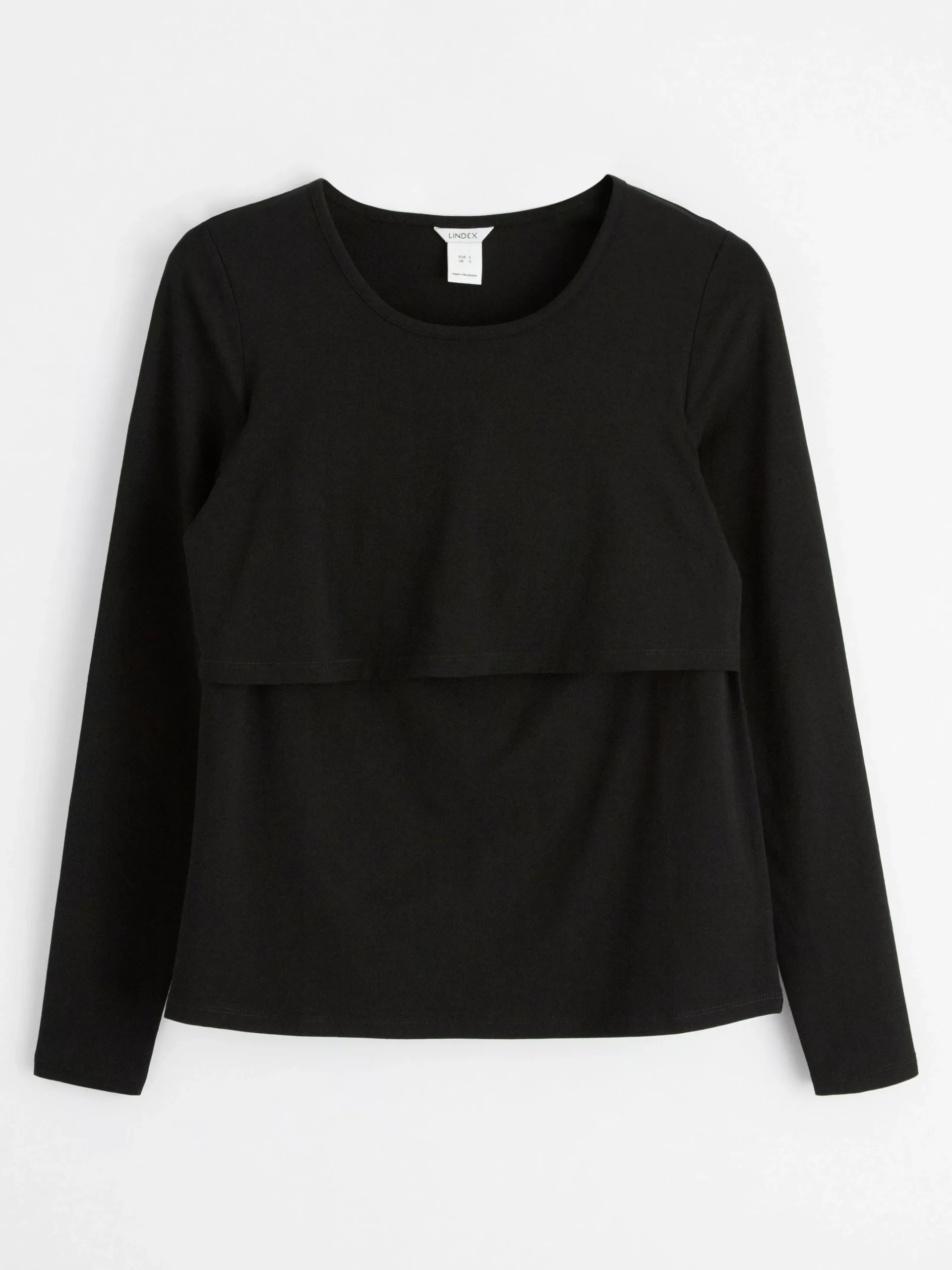Toppar & T-Shirts>Lindex Mom Langarmad Amningstopp Black