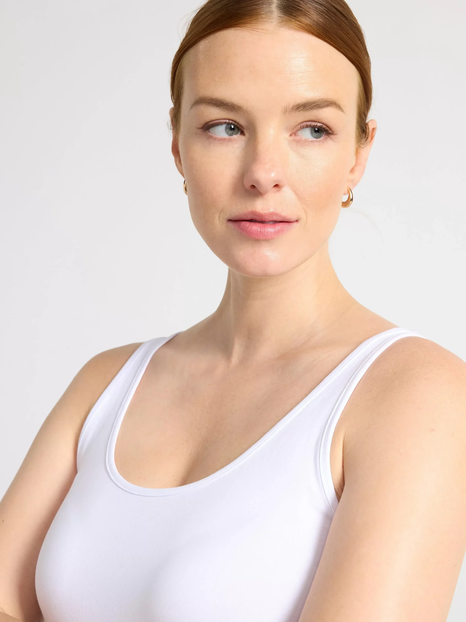 Toppar & T-Shirts>Lindex Mom Linne White
