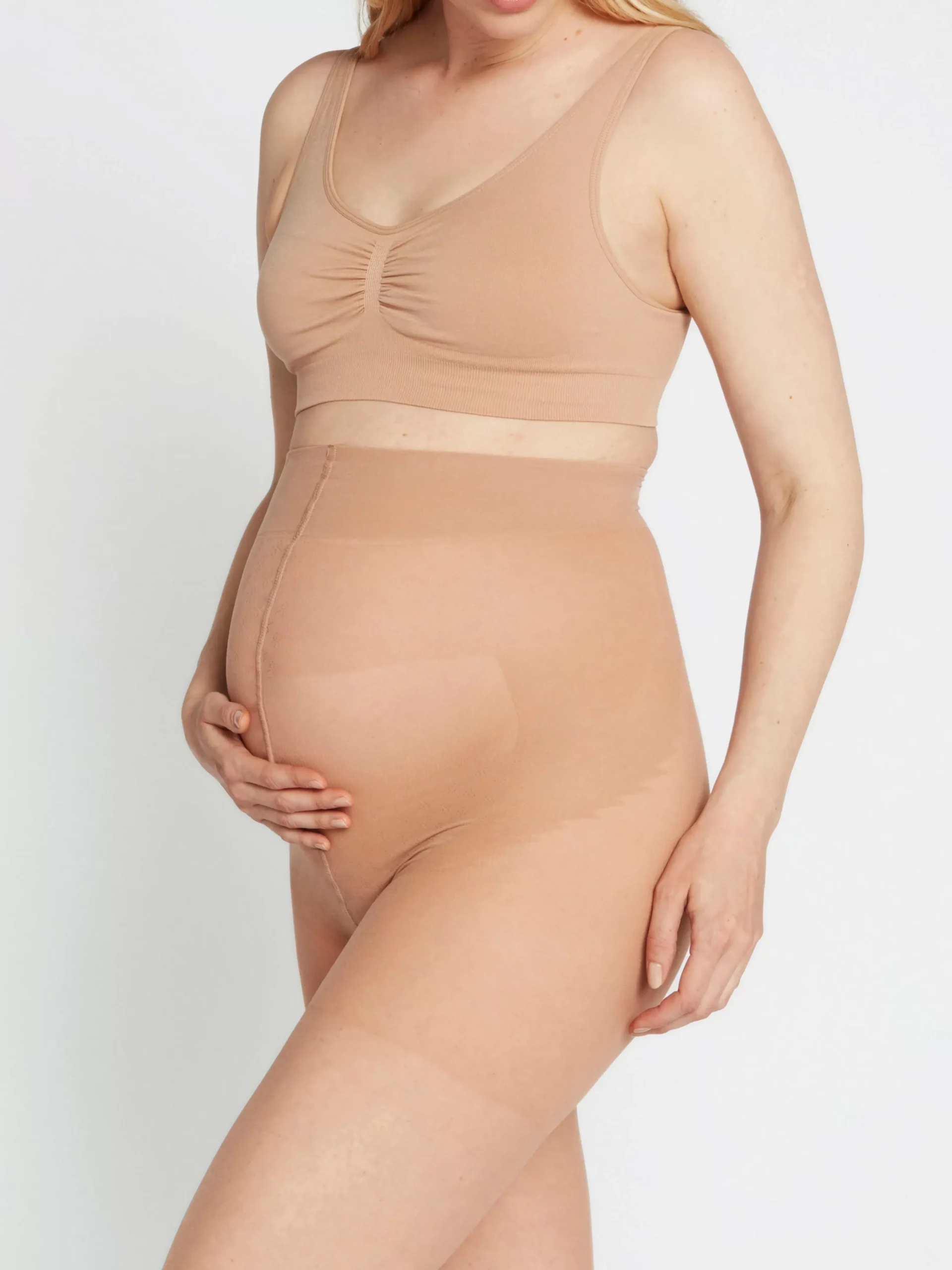 Mammaunderkläder>Lindex Mom Medium Support Semi Shine Strumpbyxor 20 Denier Light Beige
