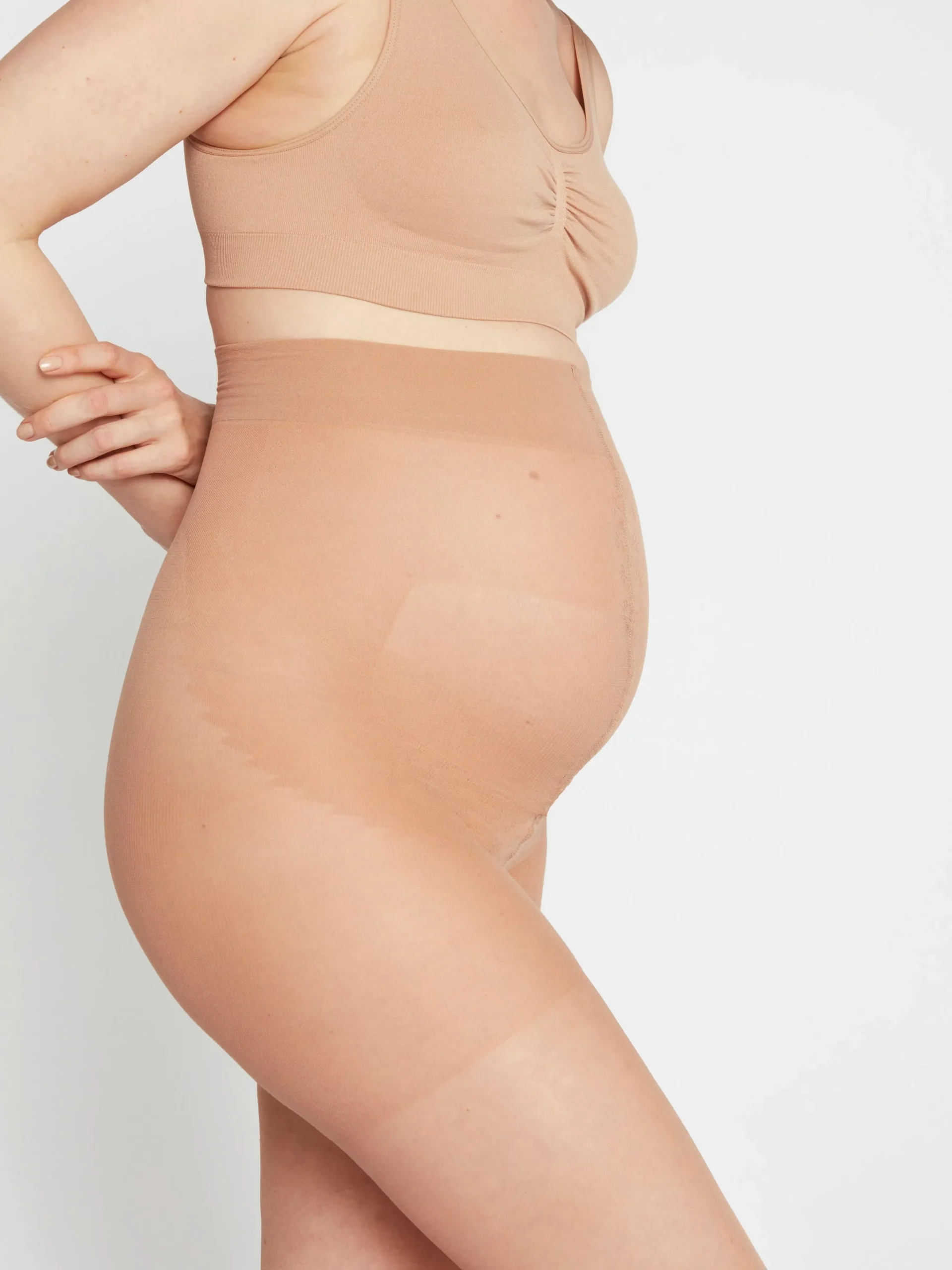 Mammaunderkläder>Lindex Mom Medium Support Semi Shine Strumpbyxor 20 Denier Light Beige