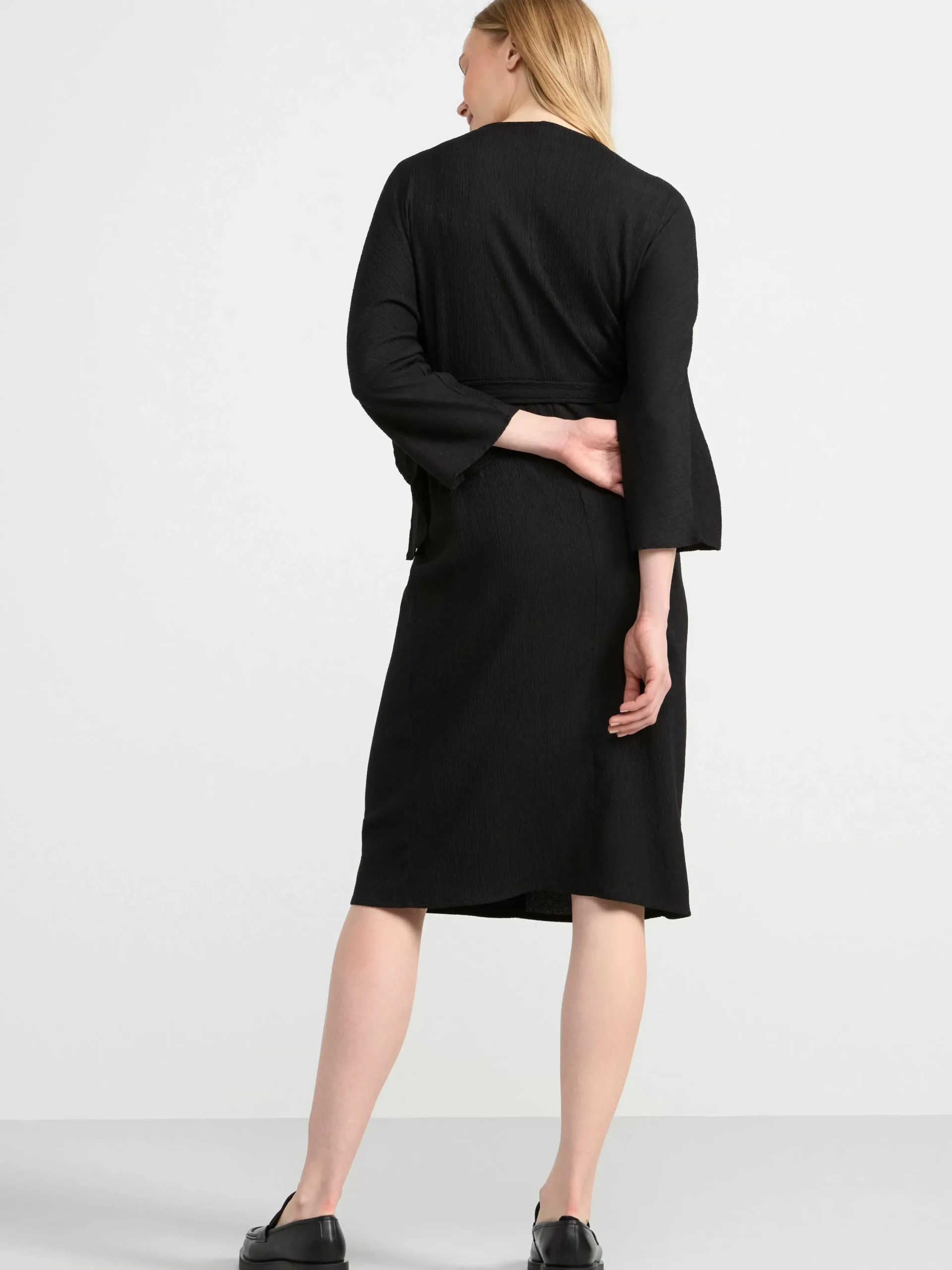 Klänningar>Lindex Mom Omlottklanning Black