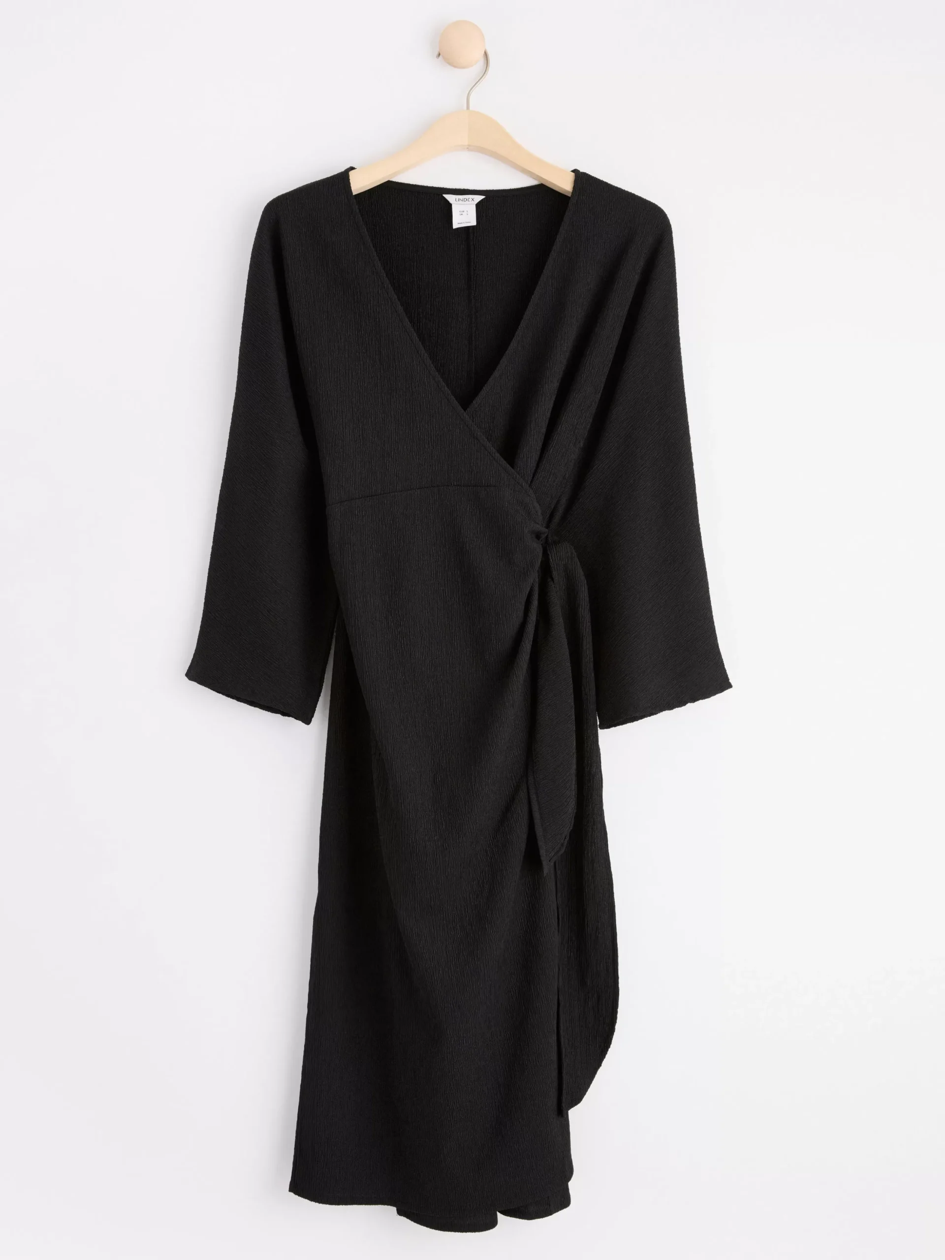 Klänningar>Lindex Mom Omlottklanning Black