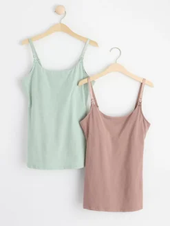 Mammaunderkläder>Lindex Mom 2-Pack Amningstoppar Light Dusty Lilac