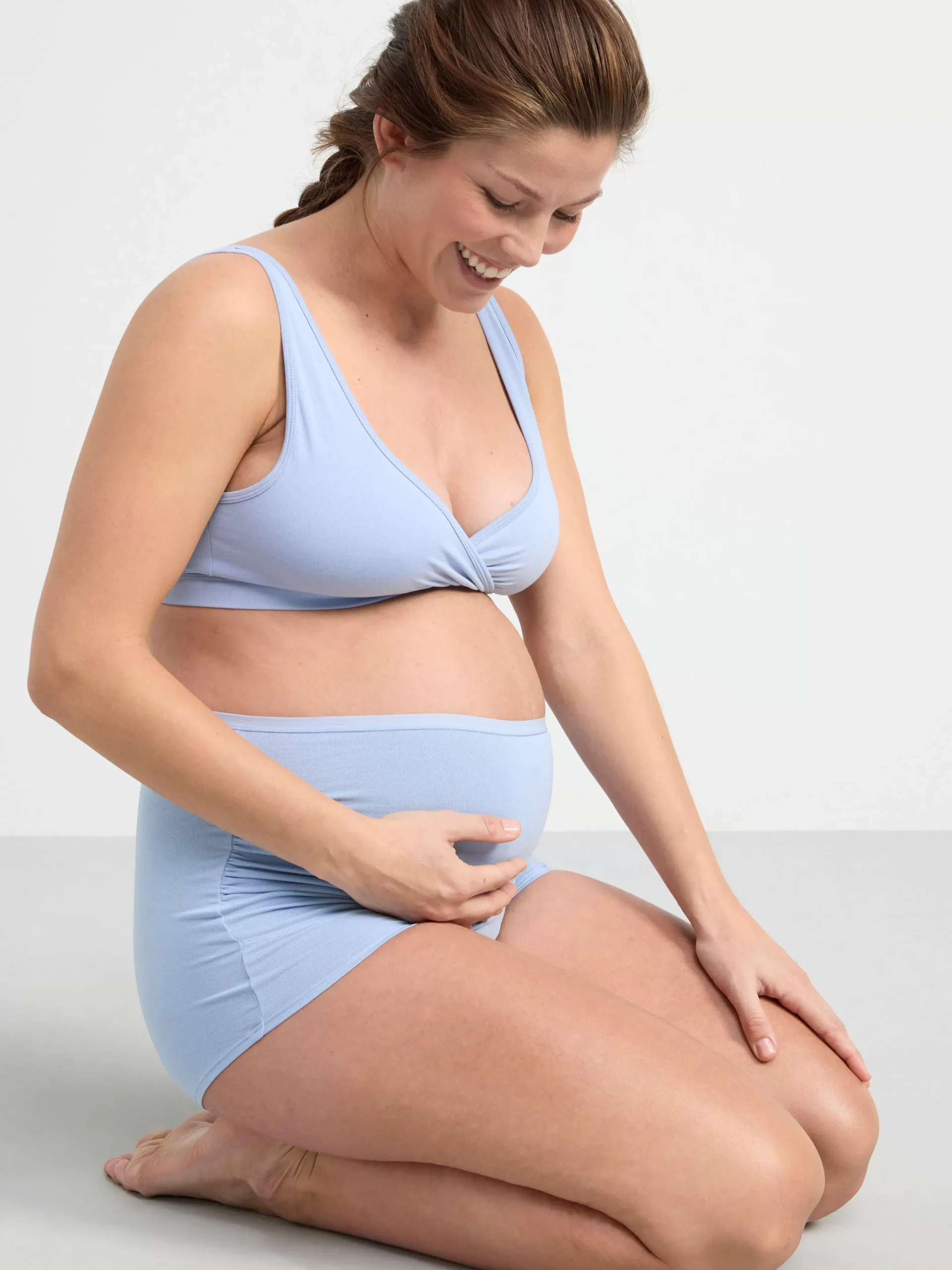 Mammaunderkläder>Lindex Mom 3-Pack Mammatrosor Light Dusty Blue
