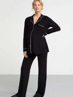 Nattplagg>Lindex Mom Pyjamasset Black