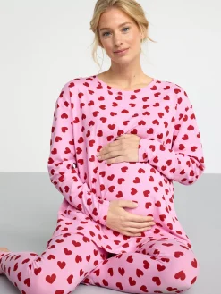 Nattplagg>Lindex Mom Pyjamasset Light Pink